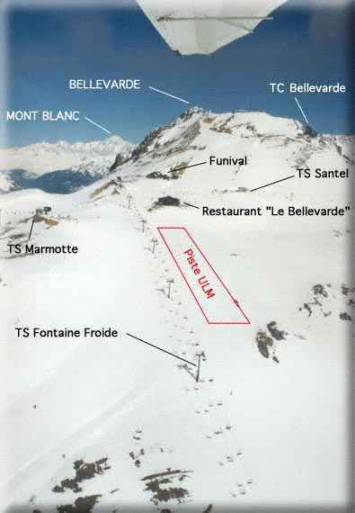 Situation de la Piste ULM à Val D'Isère